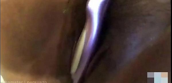  Chubby college slut fucks mouth, ass, pussy with hairbrush